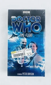 Doctor Who VHS Time-Flight (2001) Peter Davison BBC NOS SEALED Vintage Sci-Fi - Picture 1 of 6