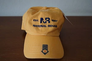 National Rehab Est. 1987 Yellow Adjustable Ball Cap Hat NWT - Picture 1 of 6