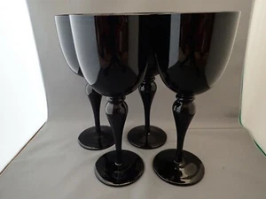 4 Calici acqua ametista nera Home Essentials Industries 8 1/4" - Foto 1 di 4