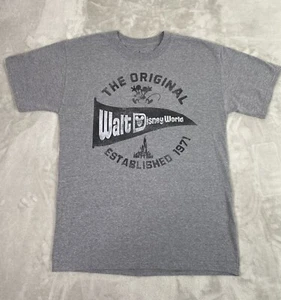 Retro Walt Disney World Shirt Gray Disney Parks Mickey Mouse Land Hanes Adult M - Picture 1 of 8