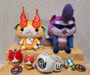 Lotto medaglie figure peluche Bandai Yokai Watch Baddinyan Jibakoma Jibanyan Komasan - Foto 1 di 20