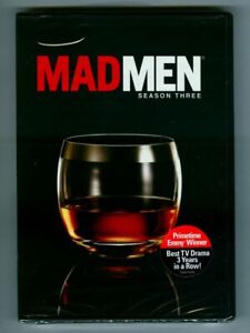 MAD MEN: Season Three! Brand New DVD 4-Disc Set! Classic AMC TV Series!