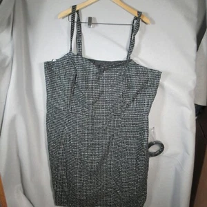 Lane Bryant Dress Womens Size 28 Black White Camisole Sundress NWT (320) - Picture 1 of 11