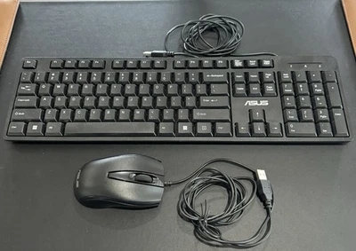 ASUS K49 Wired Keyboard Black w/ ASUS JM3 Wired Mouse - Image 1 of 3