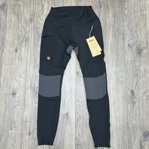 Fjällräven Pro Tights Größe Medium Damen schwarz eisengrau Abisko Trekking 150 $ - Bild 1 von 13