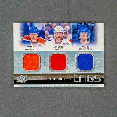 2016-17 UD Premier Wayne Gretzky Jaromir Jagr Mark Messier Premier Trios/75 Foto 1 de 2