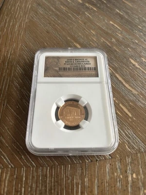 2009 S Bronze 1c PF 69 RD Ultra Cameo Birth & Childhood - Image 1 of 2