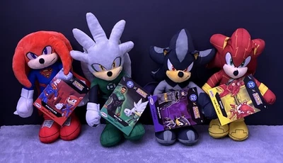 ✅ DC Sonic The Hedgehog 9” Pelúcia 2025 Jakks Pacific Novo com etiquetas Novo Conjunto de 4 - Imagem 1 de 4