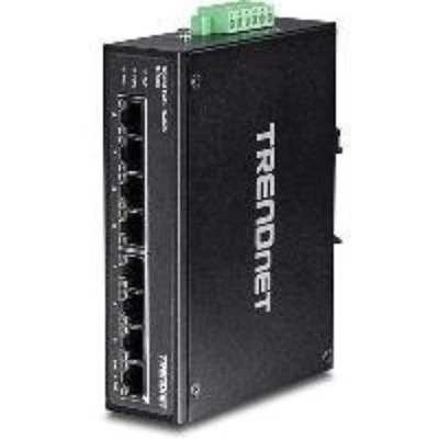 Trendnet 8-port Hardened Industrial Gigabit Poe+ Din-rail Switch - 8 Ports - - Image 1 of 4