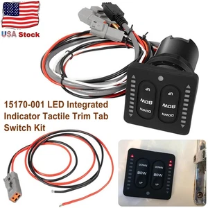 15170-001 LED Integrated Indicator Switch Kit for Lenco Marine Single Actuator - Picture 1 of 10