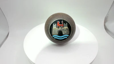 Original Vintage WOLFSBURG Volkswagen palanca de cambios, nogal Cloisonne Vee Foto 1 de 4