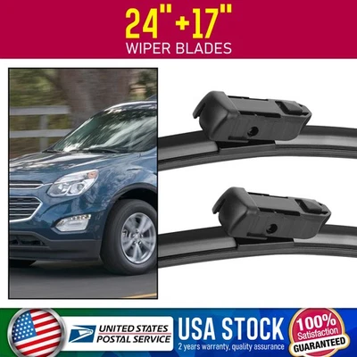 Super Clean 24''+17'' Top Lock Wiper Blades Set For 2010-2016 Chevrolet Equinox - Image 1 of 4