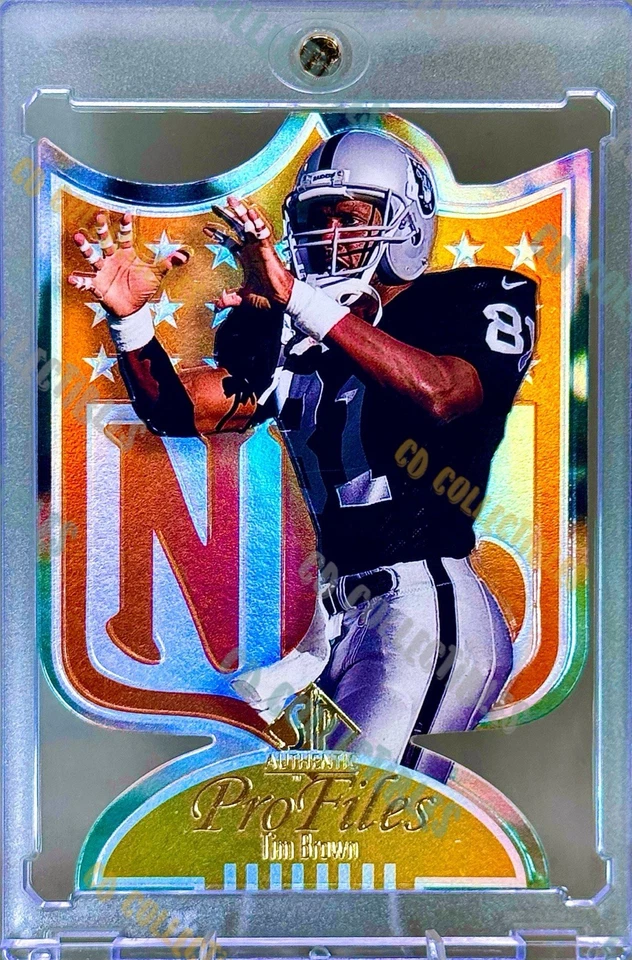 Tim Brown NFL SHIELD TROQUELADO SP REFRACTOR CUBIERTA SUPERIOR RAIDERS HOF COMO NUEVO Foto 1 de 3