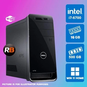 Dell XPS 8900 Quad Core i7 6700 - 3.4 GHz, 16 GB Ram, 500 GB NVMe, Win 11 - Picture 1 of 2