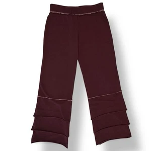 NWOT Matilda Jane size 8 Plum Finn Girls Tierd Pants, Stretch Waist, Soft - Picture 1 of 9