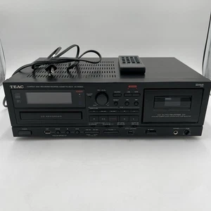 GOOD CONDITION! TEAC AD-RW900 Compact Disc Recorder Reverse Cassette Deck Black - Picture 1 of 12