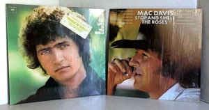 Lot of 2 MAC DAVIS Vinyl Lp -Stop and smell the Roses + All the love In World - Picture 1 of 3