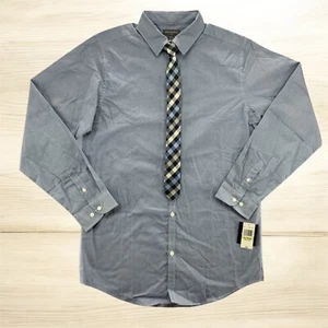 Van Heusen Boys Long Sleeve Collared Button Down Dress Shirt Tie Set XL 18/20 - Picture 1 of 8