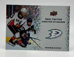 2023-24 Upper Deck NHL Series 2 SAM CARRICK Director of Boards #DB-3 Ducks - Picture 1 of 2