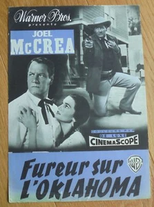 FUREUR SUR L'OKLAHOMA joel McCrea synopsis originale WB '57 western - Photo 1/3