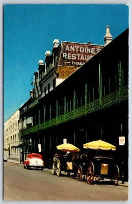 Postcard Antoine's Restaurant On St. Louis St., New Orleans, Louisiana Unposted - Image 1 of 2