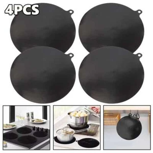 4 Stück Induktionskochfeld Matte Schutz Rutschfeste Silikon Wärmedämmung Herd Pad - Bild 1 von 12