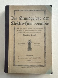 Die Grundgesetze der Elektro Homöopathie Heilmethode um 1890 Theodor Krauß Matte - Bild 1 von 10