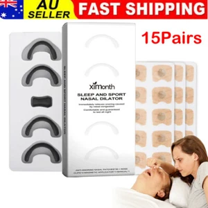 30PCS Anti-Snoring Nose Sticker Nasal Breathing Dilators Magnetic Nasal Strip - Picture 1 of 12