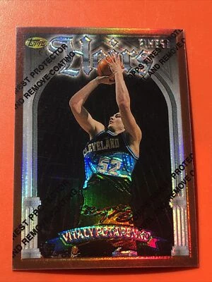 1996-97 Topps Finest Bronze Refractor Vitaly Potapenko #244 Rookie - Image 1 of 3