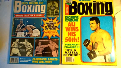 2 Vintage Boxing Magazines 1976 and 1977 Muhammad Ali. Nice Condition. - Image 1 of 4
