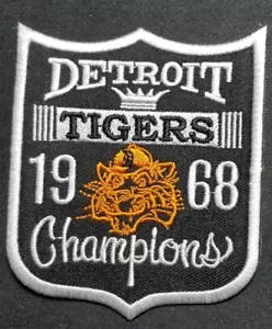 "Detroit Tigers 1968 Champions Toppa Ricamata 3x3,5" - Foto 1 di 2
