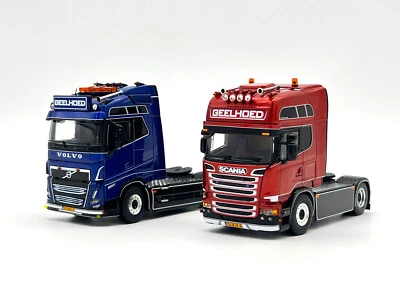 Scania topline + Volvo FH5 camion "Geelhoed" modelli WSI, scala 1:50 - Immagine 1 di 4