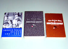 3 Books GROVE PRESS 50 YEARS Kerouac AMERICAN OUTLAW POETRY ESSAYS Psychedelic