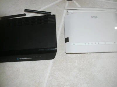 D-Link Wireless DSL-2750B  ADSL2+ Modem Router PLUS NetComm wireless NB604N  - Image 1 of 4