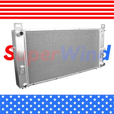 Radiador SuperWind para Chevrolet Tahoe Chevy 2000-2014 2 filas AT 34" núcleo aluminio Foto 1 de 4