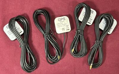 4 NEW GPS Antenna's SMA Male Plug Active Aerial for Nav Head Unit Magnetic - Image 1 of 4