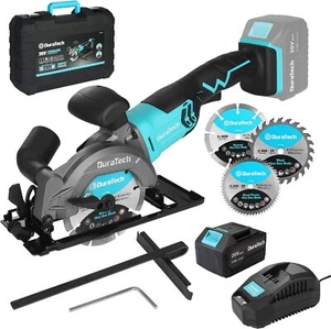 DURATECH 20V Cordless Mini Circular Saw 4-1/2" Compact Electric Circular Saw Set - Picture 1 of 9