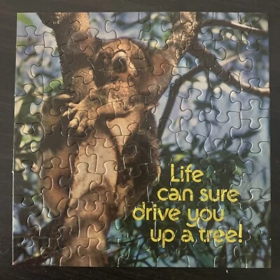 Vintage Springbok Mini Puzzle 7x7 Koala Life Can Sure Drive You Up a Tree 70+ pc - Image 1 of 4