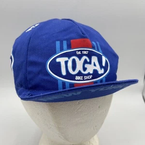 Toga Bike Shop Cycling Flip Bill 8 Panel Hat New York City Made In Italy Blue - Picture 1 of 8