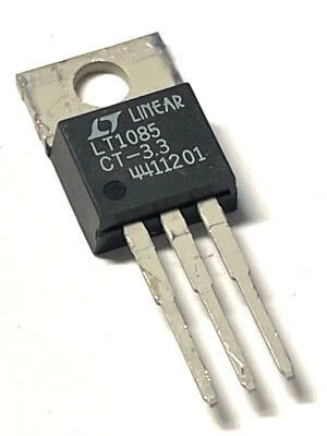 LINEAR TECHNOLOGY LT1085CT-3.3   LINEAR ADJ 3.3V 3AMP! TO220-3 PACK OF 10 PARTS - Image 1 of 4