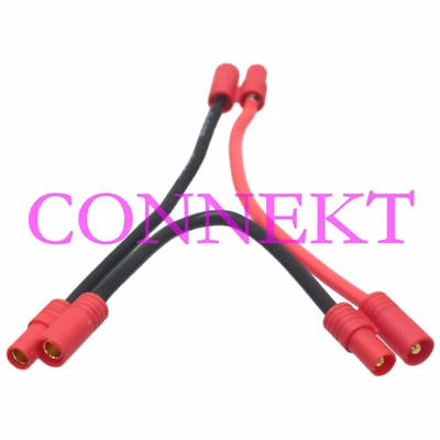 3.5mm Bullet Female to 2x 3.5mm male Series 14AWG Wire for SYMA x8c x8w x8g 7.4V - Image 1 of 4
