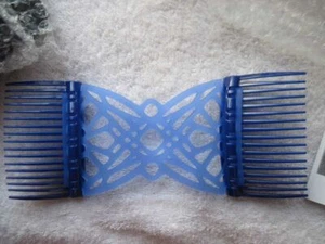 Scunci Comfy Comb Plastic Silicone Updo Stretch Style Hair Clip Black Blue Pink - Picture 1 of 20
