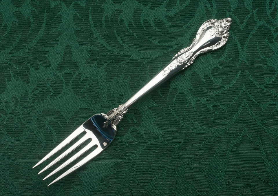 Отдельная вилка Delacourt от Lunt из стерлингового серебра 7,5 дюйма - Изображение 1 из 1