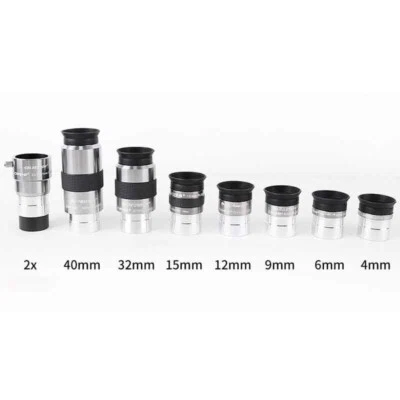 1.25inch Celesstron Omni Plossl Eyepiece Lens 4/6/9/12/15/32/40mm 2xBarlow Lens - image 1 of 4