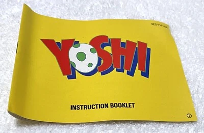 1991 YOSHI • INSTRUCTION MANUAL • VINTAGE NES NINTENDO - Image 1 of 3