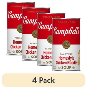 (4 pack) Campbell’s Condensed Homestyle Chicken Noodle Soup - Picture 1 of 21