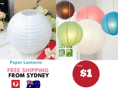 Paper Lanterns for Wedding Party Festival Decoration- Can Mix and Match Colour - image 1 of 4
