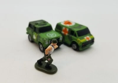 Micro Machines Green Army Blazer Ambulance And Military Medic - Image 1 of 4