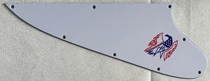 Custom For Gibson Firebird Color "Logo" Style Guitar Pickguard 3-Ply White - Picture 1 of 5