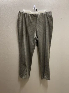 RUBY RD. Pull-On Stretch Slimming Contour Waistband Ankle Pants SIZE 3X Beige - Picture 1 of 7